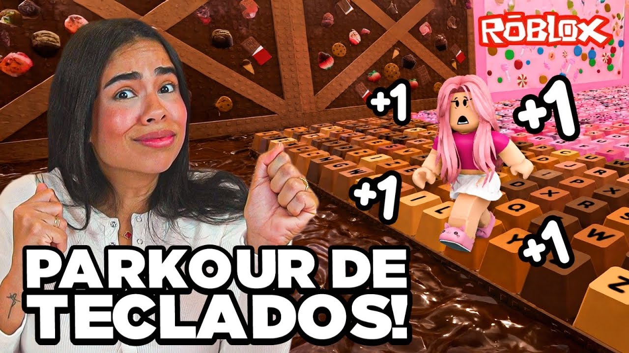 SOBREVIVA NESSE PARKOUR DE TECLADOS NO ROBLOX