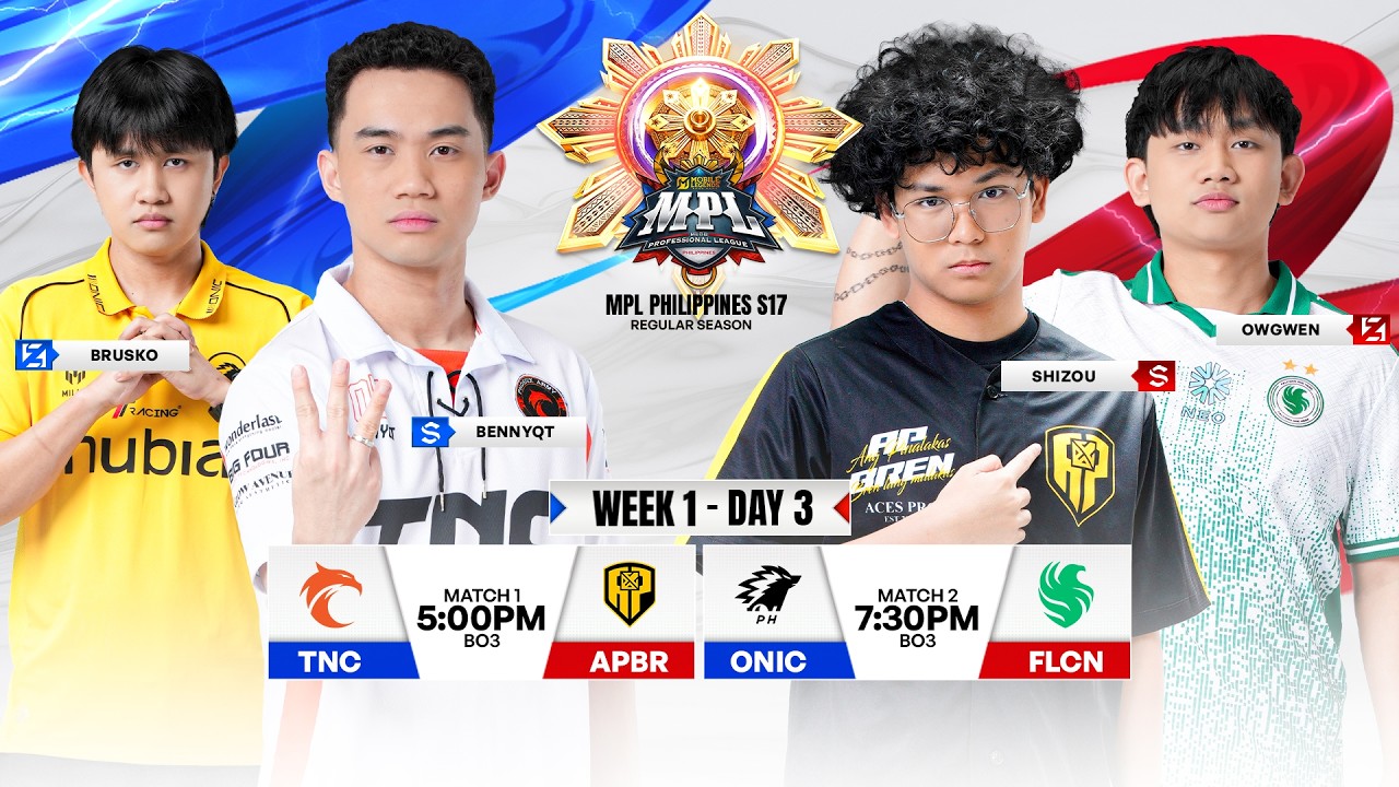 🔴 LIVE | MPL PH S17 | ENGLISH - Week 1 Day 3
