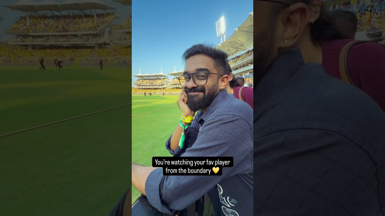 Thala Dharisanam from the boundary 💛