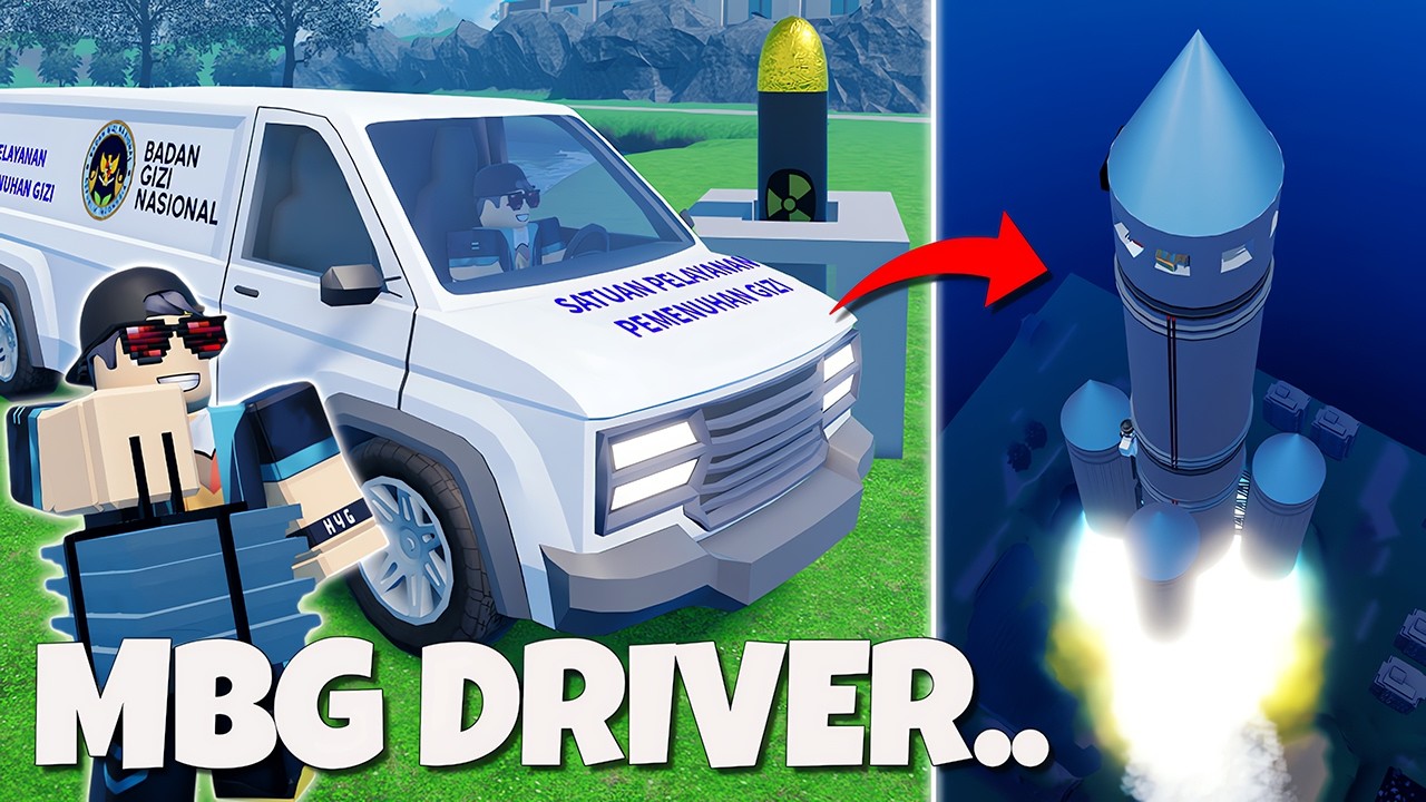GOKIL!! Jadi Supir MBG & Rahasia Roket Antar MBG ke Sekolah di Mars? 🗿🌏🗿 | MBG Driver Indonesia