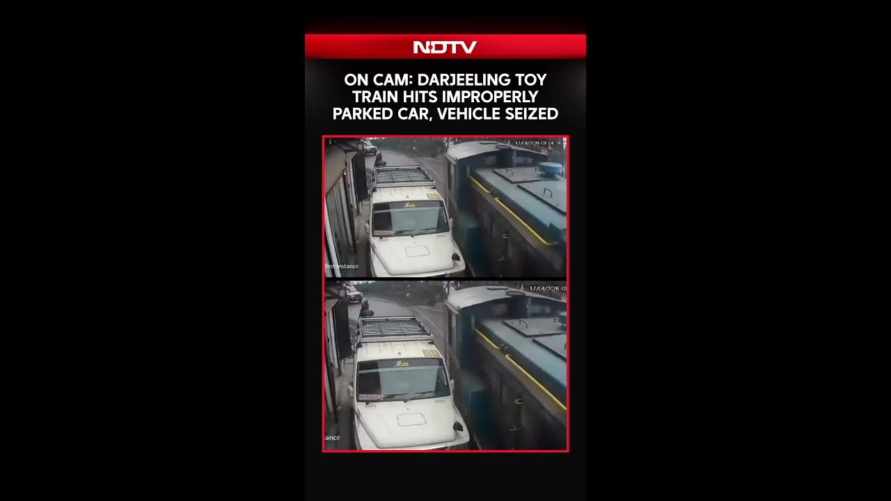 On Camera, Darjeeling Toy Train Hits Improperly Parked Car, Vehicle Seized, Case Registered