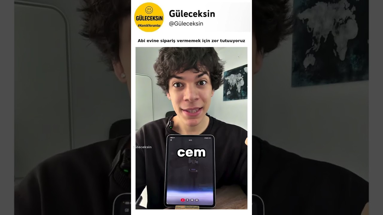Abi evine sipariş vermemek için zor tutuuyoruz