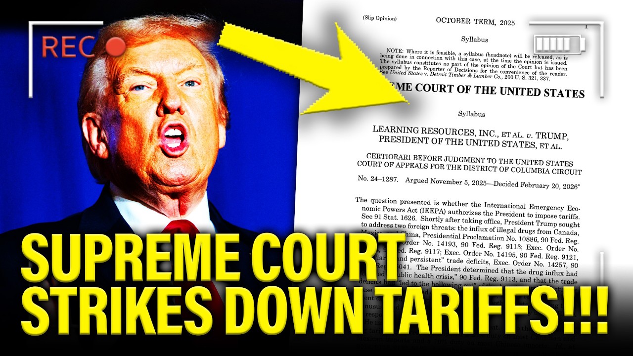 🚨Trump Tariffs STRUCK DOWN by SUPREME COURT!!