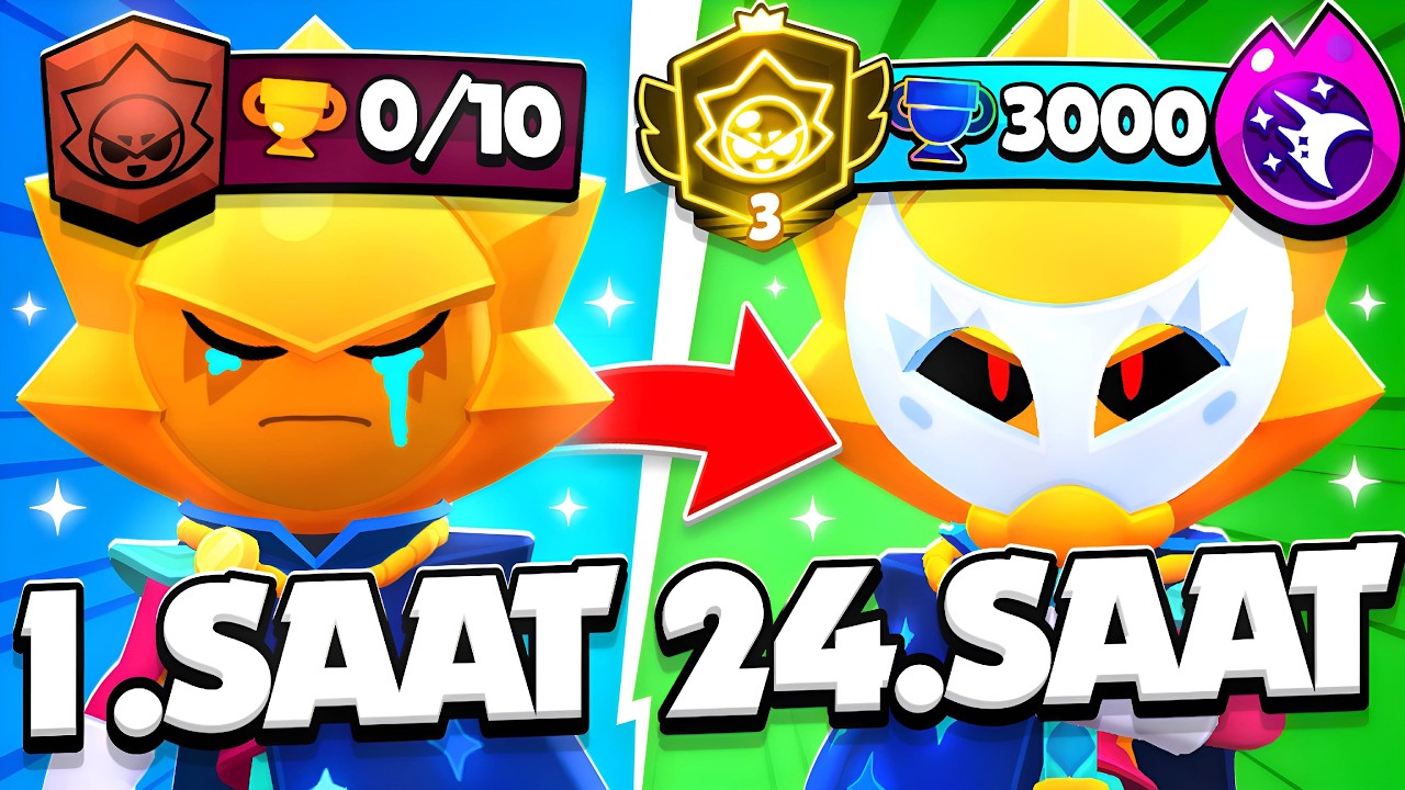 24 SAAT BOYUNCA SIRIUS OYNADIM! BÜTÜN TAKTİKLER! 😮 | Brawl Stars
