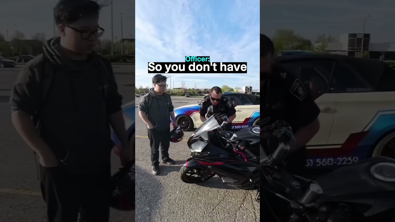 Cop Absolutely COOKS Biker With No Plate!