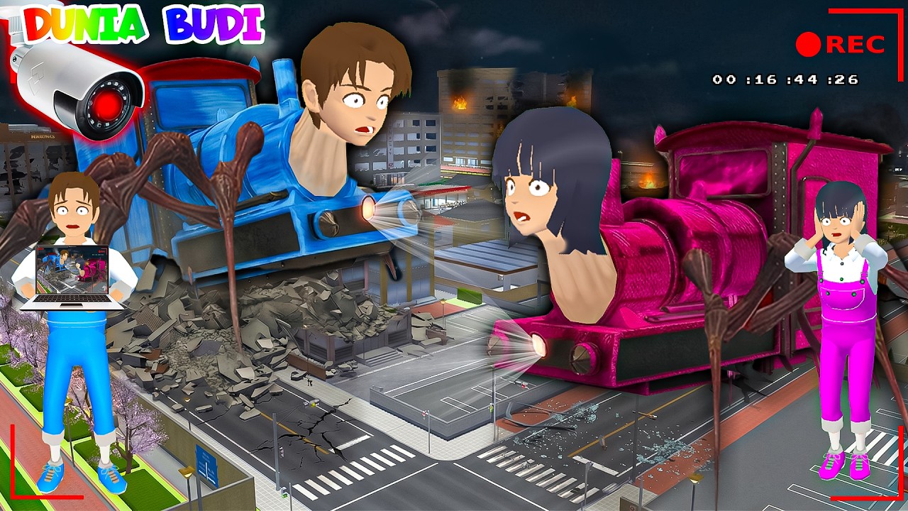 Yuta Mio Panik! CCTV Merekam CHOO CHOO CHARLES YUTA MIO RAKSASA Di Kota Sakura😱