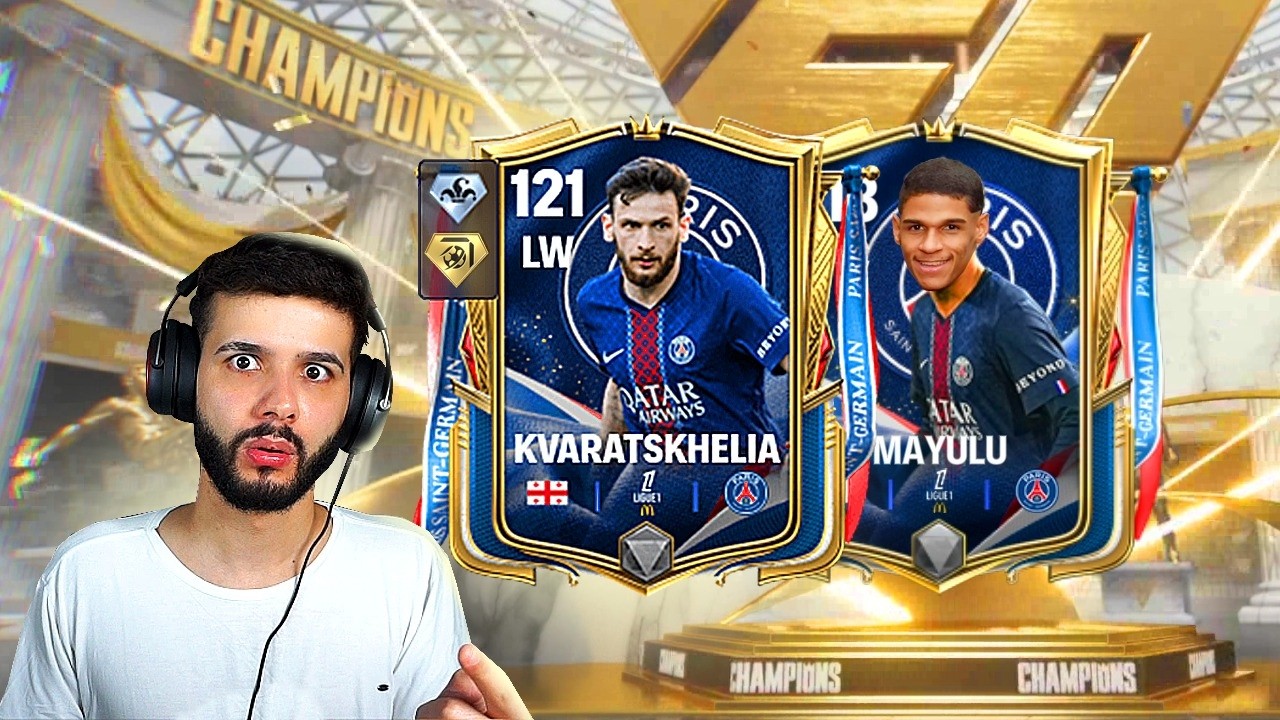 ABRI OS PACKS DOS CAMPEÕES DO PSG NO FC MOBILE E CONSEGUI O MELHOR JOGADOR! 🤩