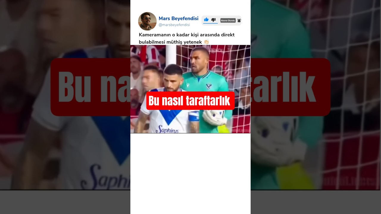 Stadda kaleciye lazer tutan kadın taraftar
