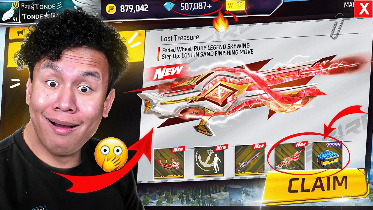 New Trogon Skin in Free Fire 😱 New Landing Animation - Tonde Gamer