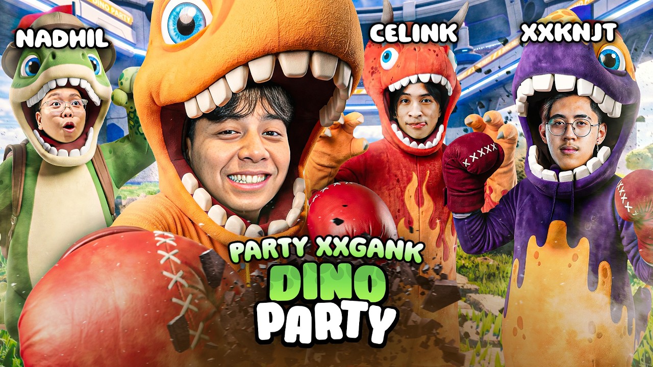 XXGANK FUN GAME JADI DINO! - DINO PARTY
