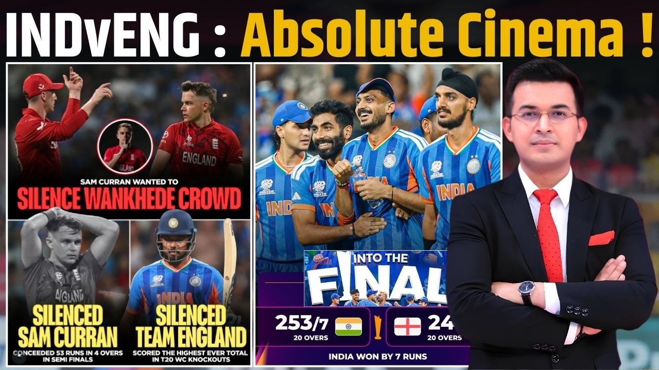 Ind vs Eng : India Pip England By 7 Runs To Seal Place World Cup Final.