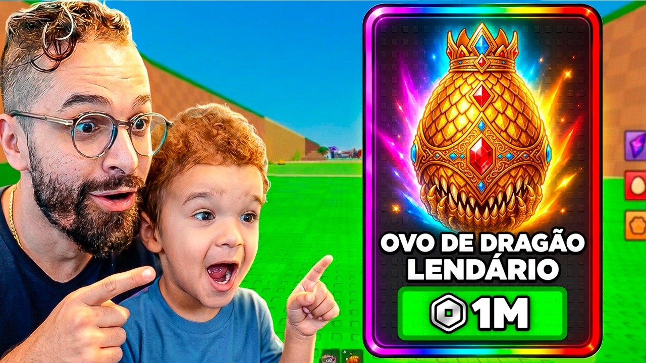GASTEI ROBUX INFINITO NA CONTA DO MEU FILHO PRA PEGAR O OVO MAIS RARO! 😱