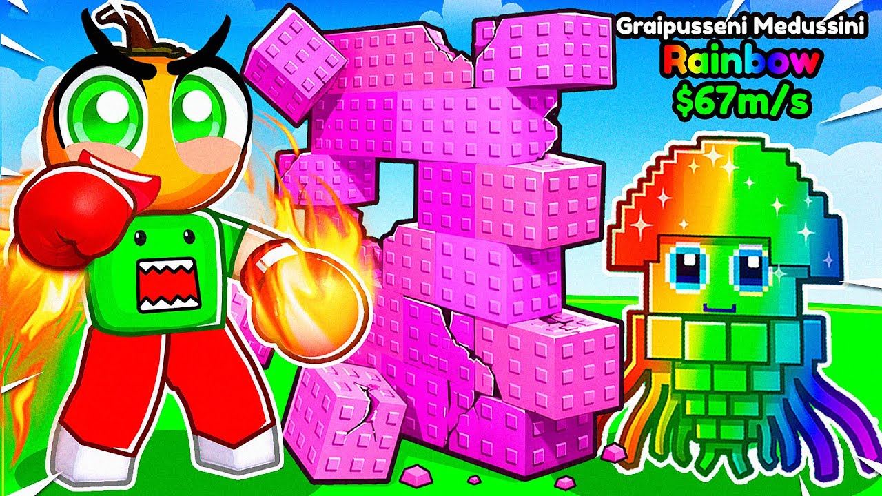 DUVAR YUMRUKLAYARAK EN DEĞERLİ BRAİNROT'U ALDIM! 👊 | Roblox