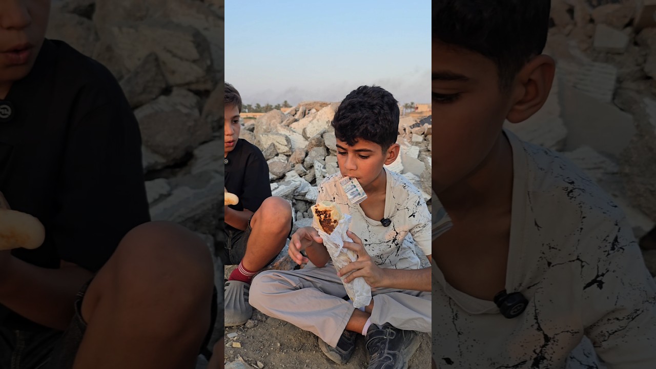 شوفوا شنو طلعلهم وهمة ياكلون 😂 #shorts #اكسبلور