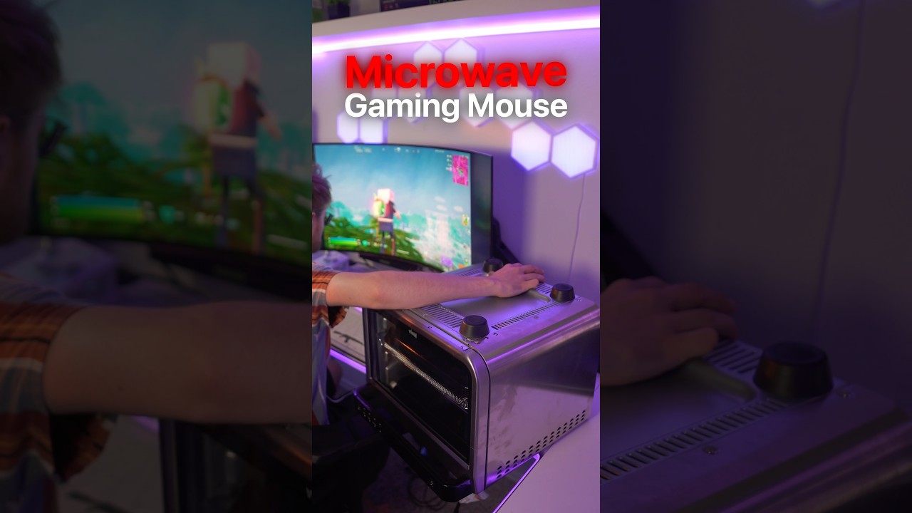 I Turned My MICROWAVE into a Gaming Mouse… #gaming #pcgaming #gamingmouse #mousegaming #gamer