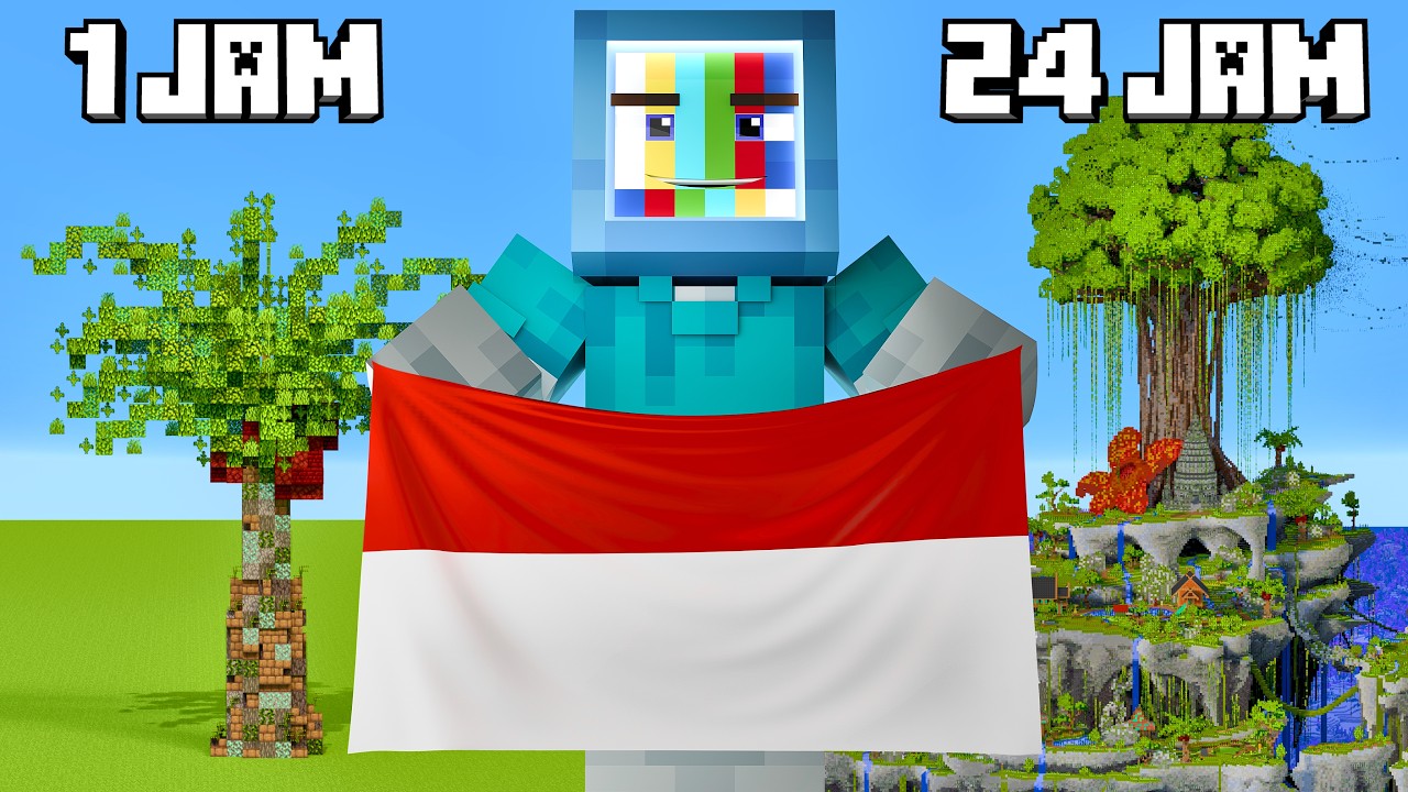 24 Jam Membuat Indonesia di Minecraft