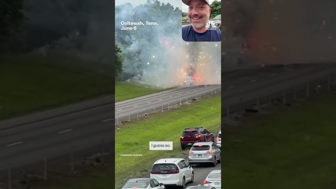 Truck carrying fireworks explodes on Tennessee highway