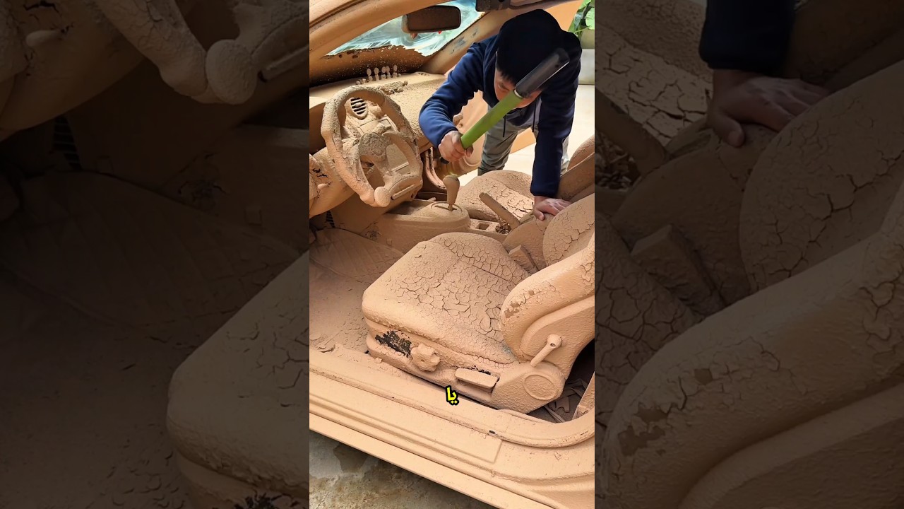 حوّل سيارة Cristiano Ronaldo الخردة إلى سيارة جديدة كلياً 🔥😭#shorts