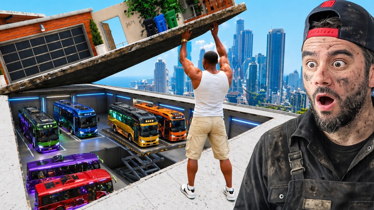 FRANKLIN OTOBÜS GARAJIN KILITINI AÇTI - GTA 5 MODS