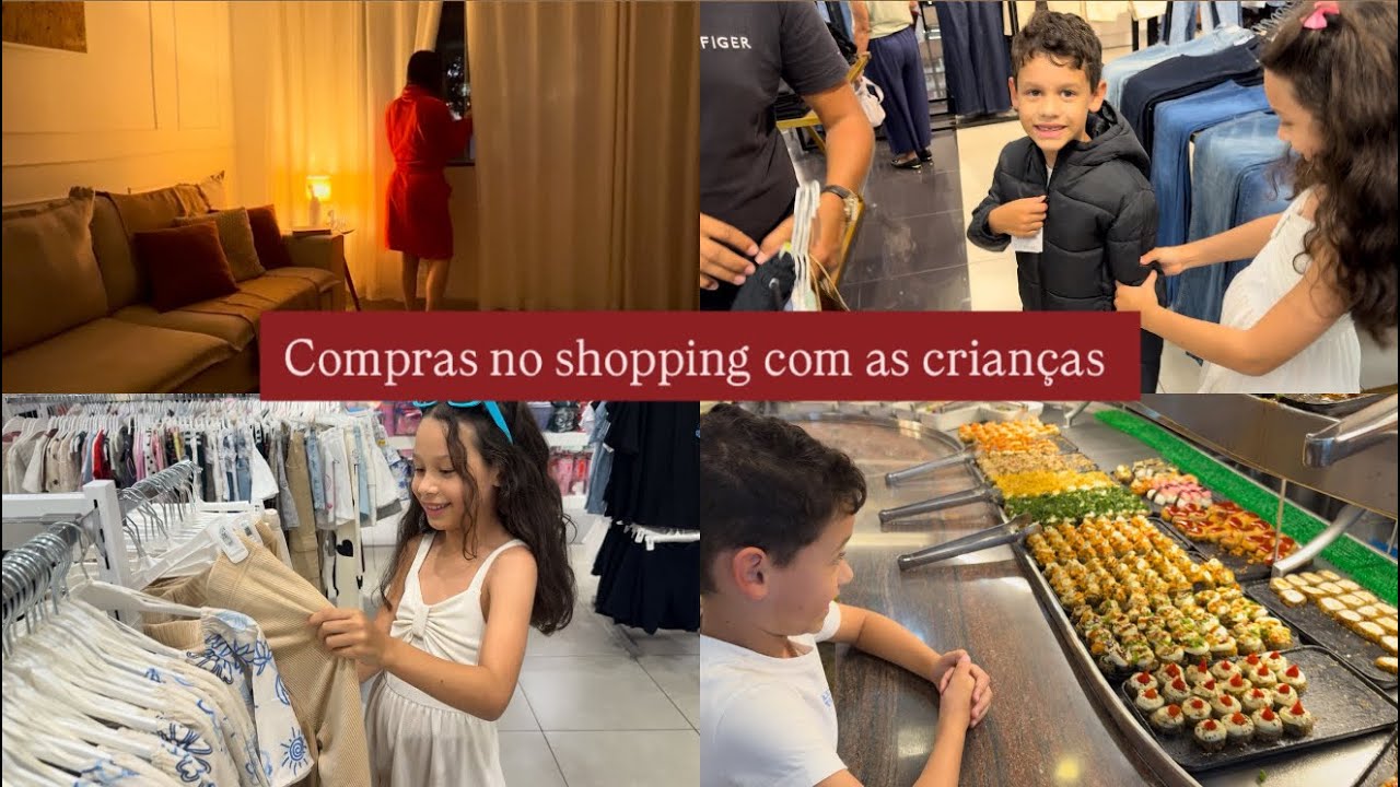 VLOG: fomos as compras no shopping com as crianças | Léia Veloso 