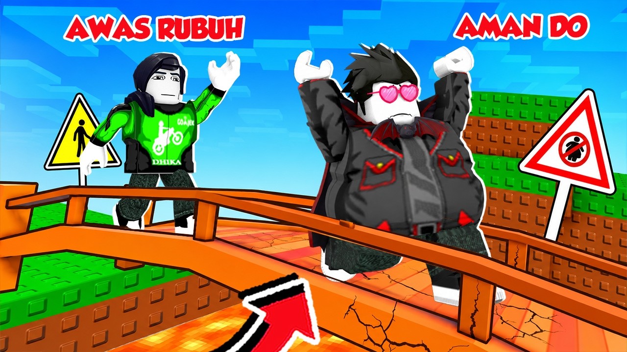 OBBY KERJA SAMA GENDUT DAN KURUS PALING NGAKAK DI ROBLOX!!!