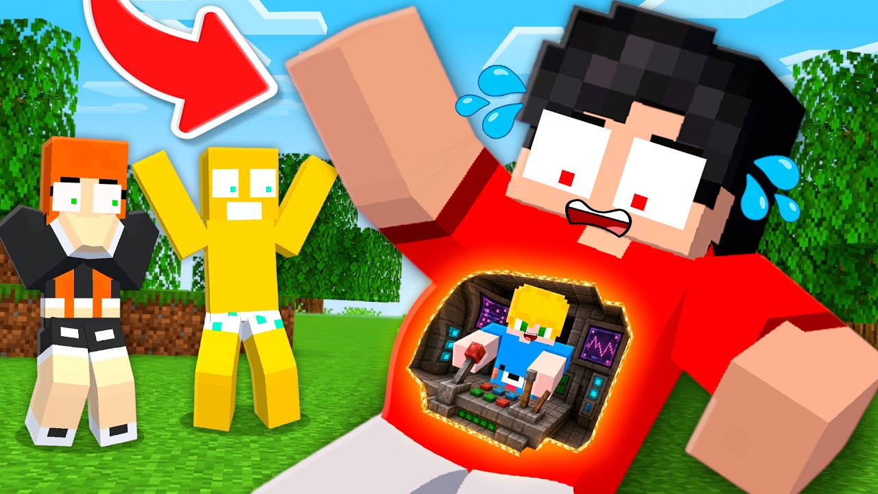 ENTREI no CORPO dos meus AMIGOS no Minecraft!