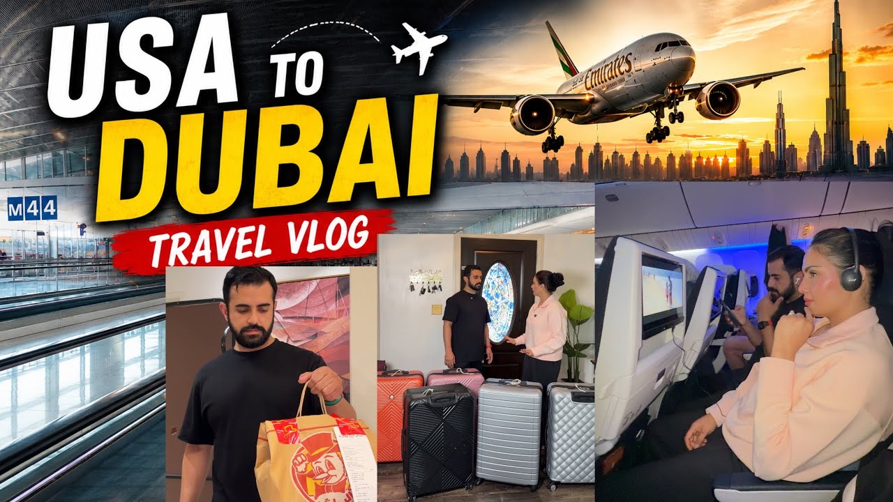 🇺🇸 USA to Dubai 🇦🇪 | Our 20+ Hour Journey ✈️ Full Family Travel Vlog