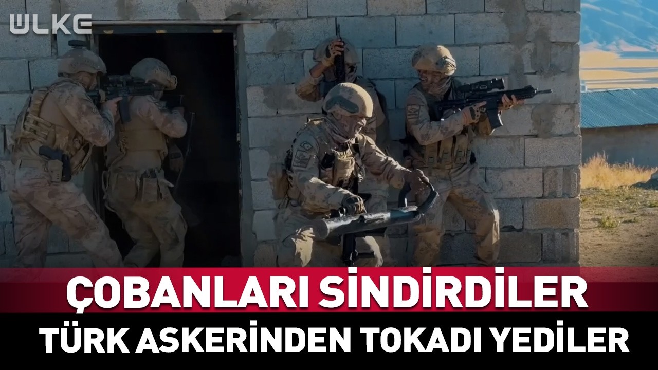 Çobanları Sindirdiler Türk Askerinden Tokadı Yediler