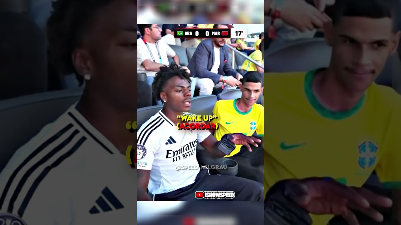 SPEED FICA PREOCUPADO COM A SELEÇÃO BRASILEIRA  #ishowspeed #speed