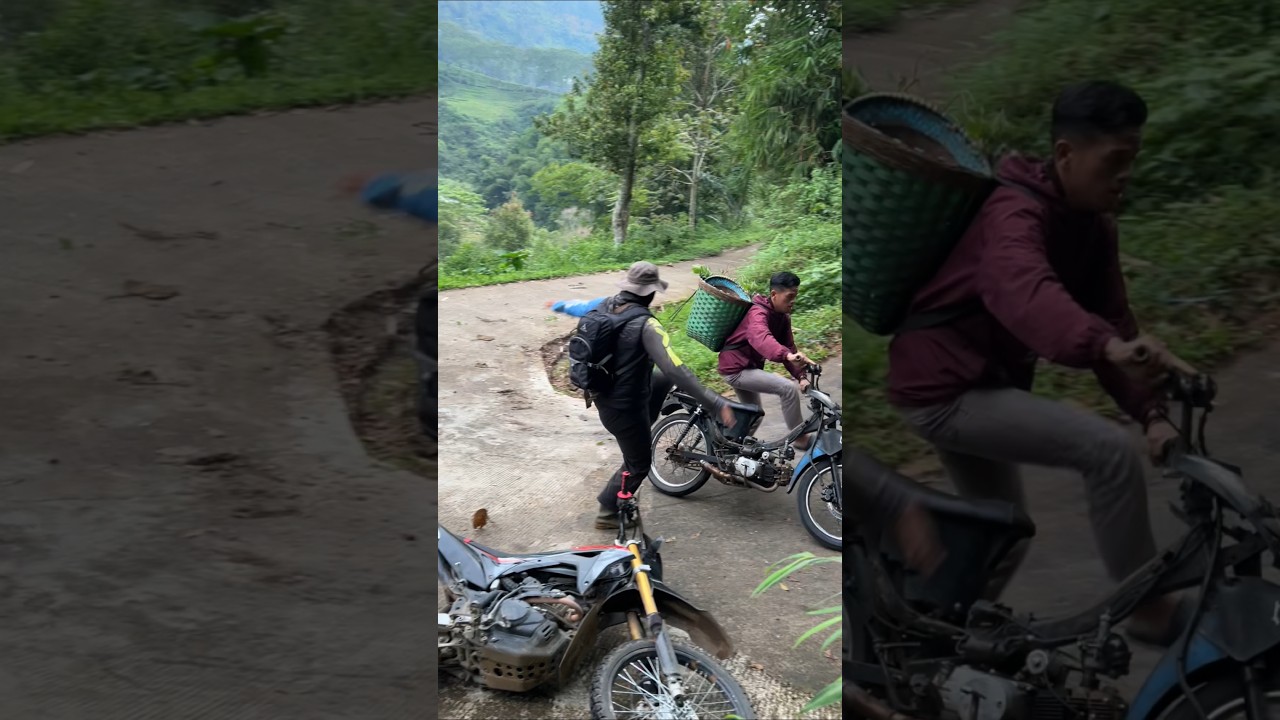 Rem mendadak sampai terjatuh pengendara crf langsung naik pitam
