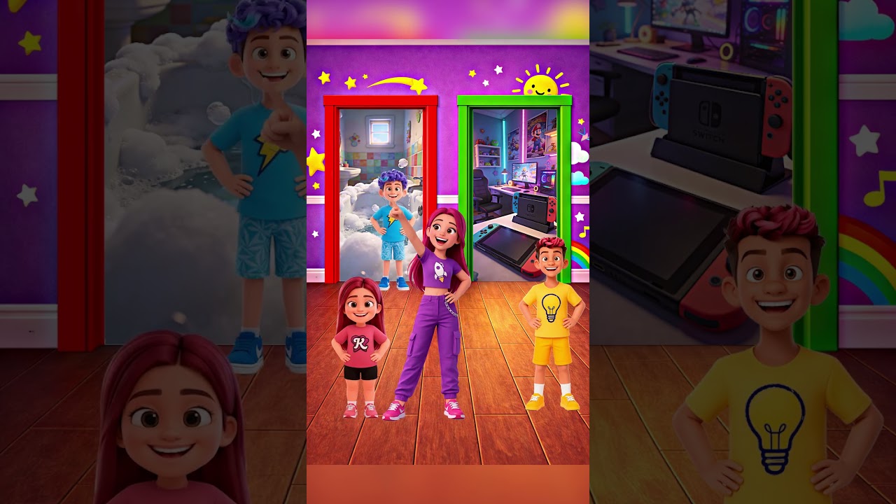 O Videogame e o Banho 🎮🛁 Emilly Vick💗 Leozinho💡 Jhonic⚡ Katlen💜