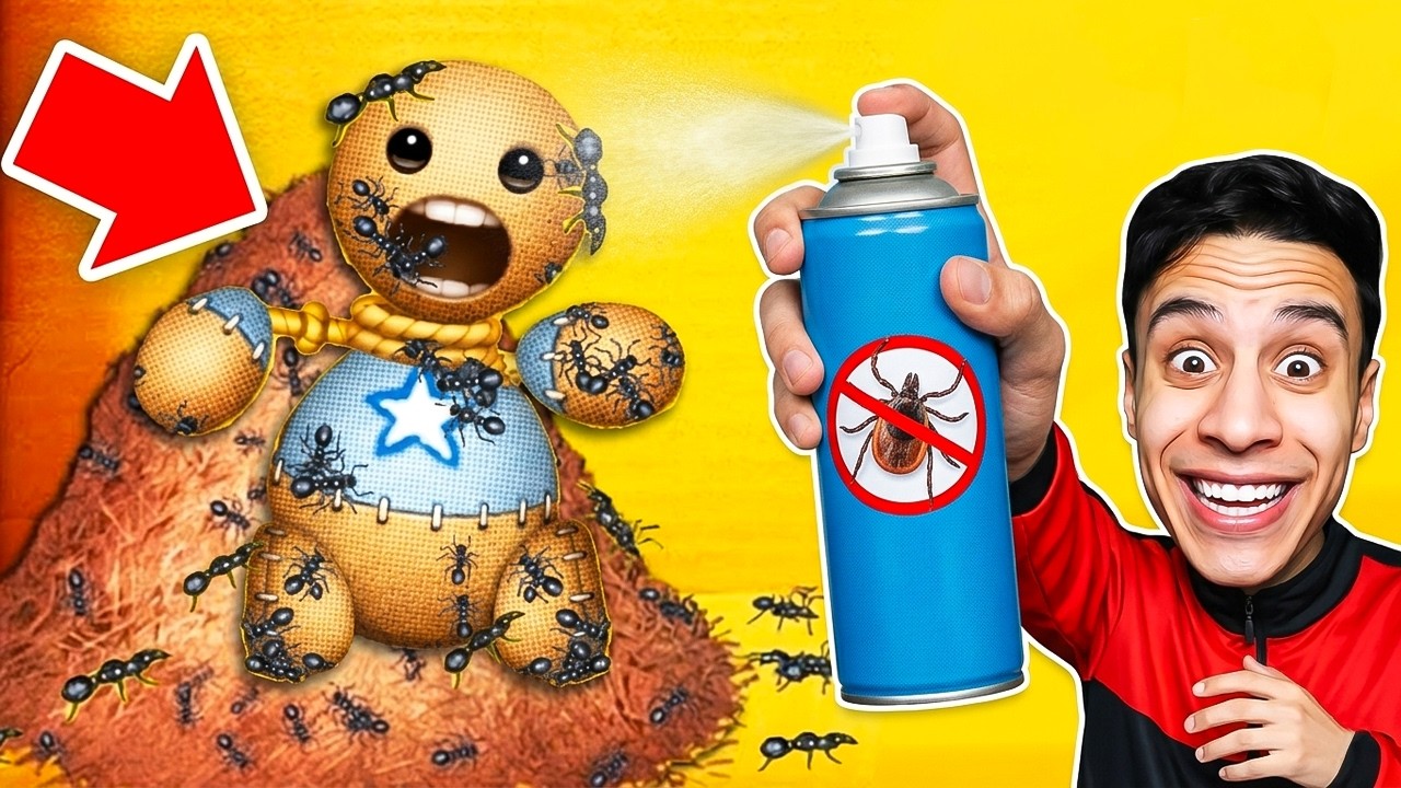 جربت مبيد الحشرات على Buddy… والنتيجة صادمة!!😨💥