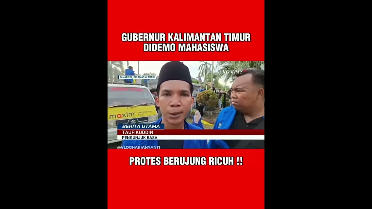 RENOV RUMAH DINAS 25 M GUBERNUR KALTIM DI DEMO MAHASISWA   #shorts #trending #viralvideo