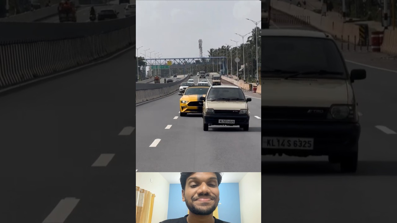 Mustangne angu side akkinne 🤯📈🔥🙌#viralshorts #memes #car #carlover #maruti #mustang #kerala #fyp
