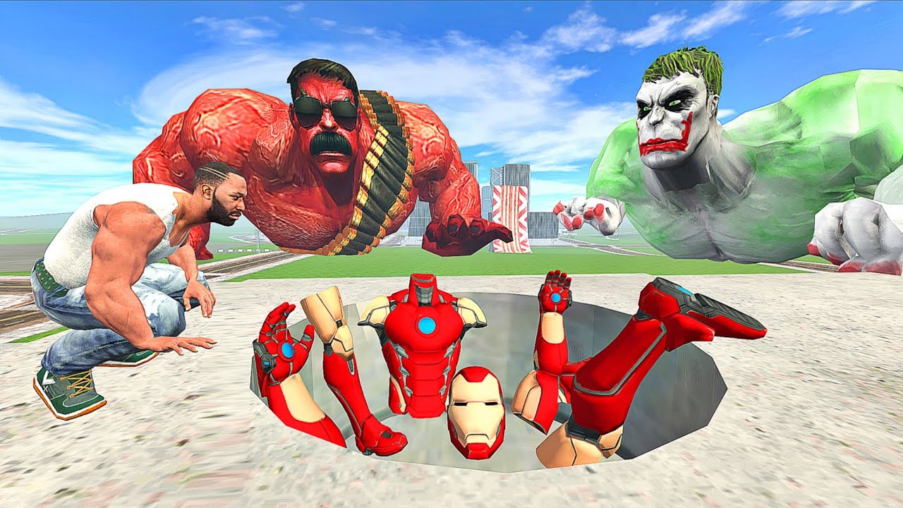 Franklin Found Missing Ironman Body Parts Attacked by Hulk In Indian Bike Driving 3D