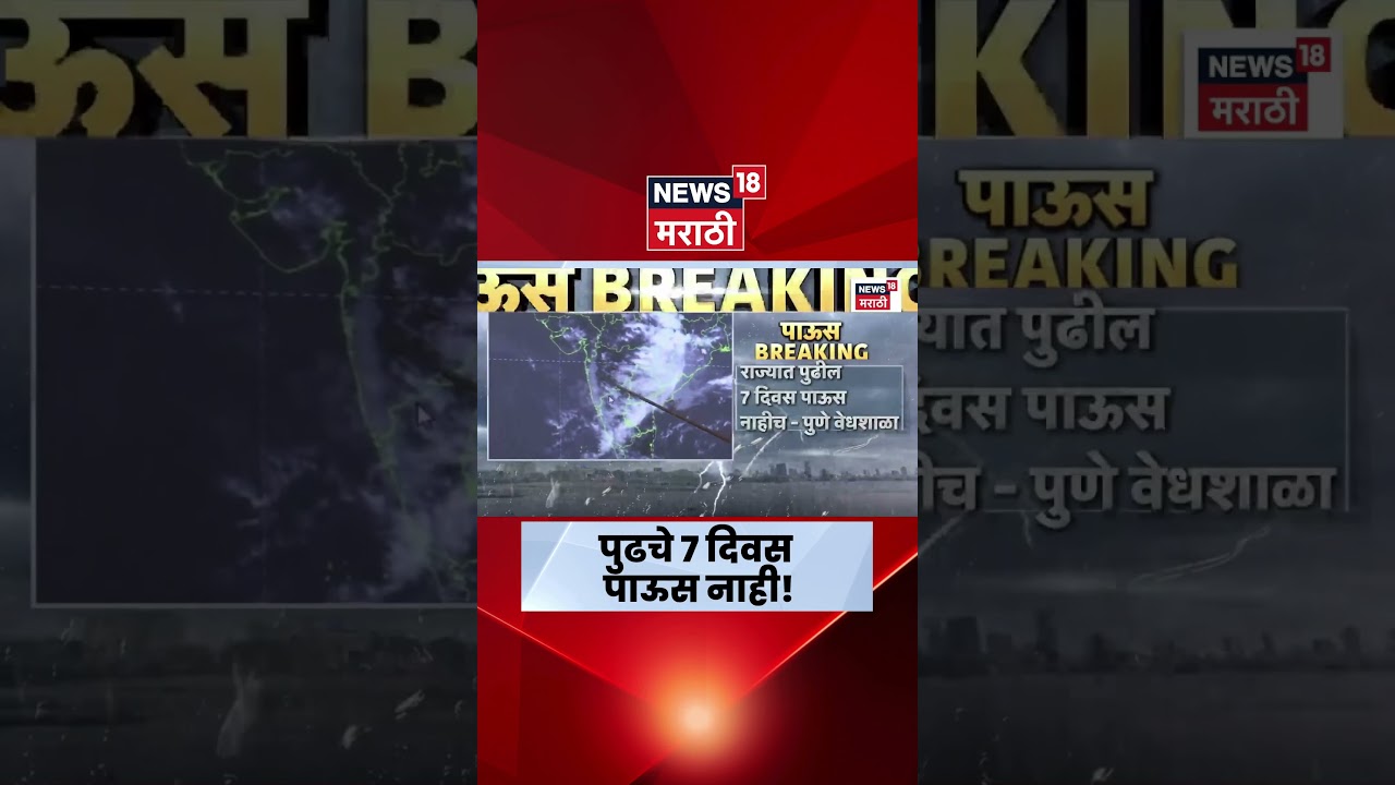 Rain Update | पुढील 7 दिवस राज्यात जोरदार पाऊस नाही; हवामान विभागाचा अंदाज | Marathi News
