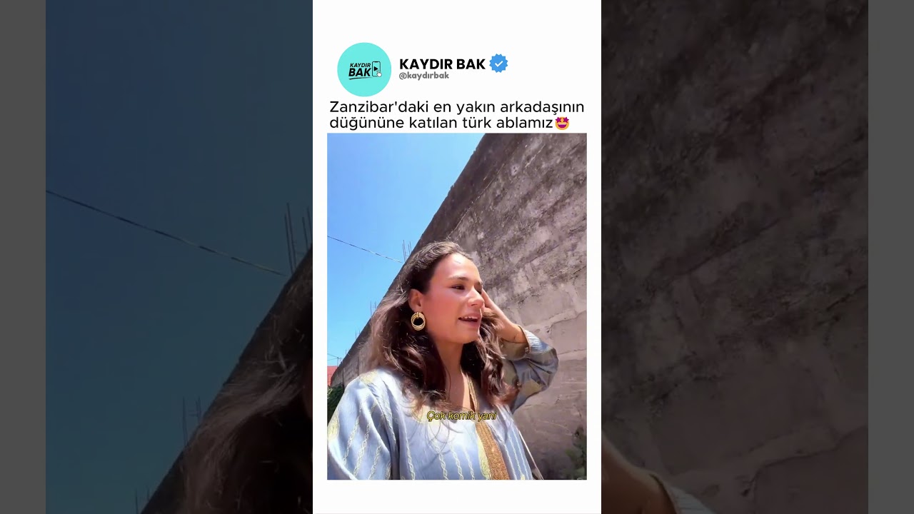 Zanzibar'daki en yakın arkadaşının düğününe katılan Türk ablamız🤩