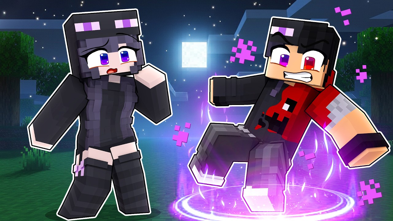 A GAROTA ENDERMAN me transformou em um ENDERMAN no Minecraft