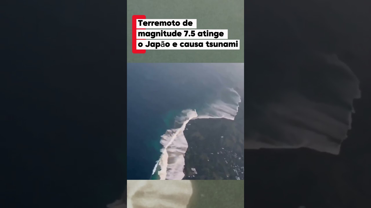 Terremoto de magnitude 7.5 atinge o Japão e causa tsunami