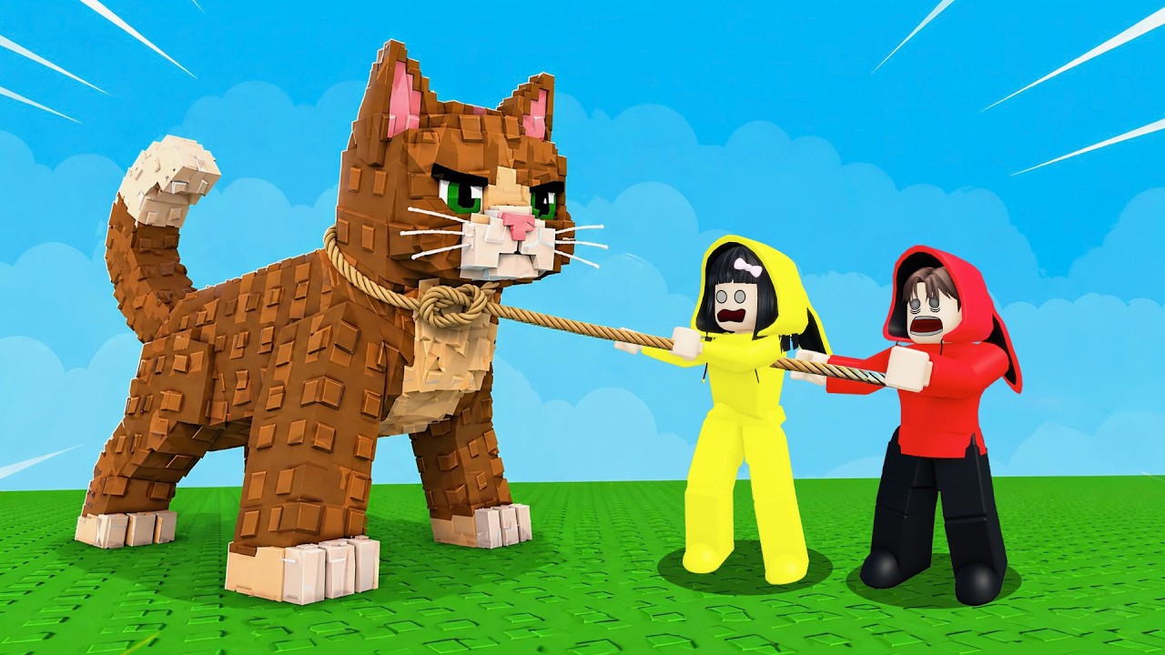 Yuta, Mio Dan Baby Celine Tangkap Kucing Sapi Untuk Dijadikan Hewan Qurban Idul Adha ? || ROBLOX