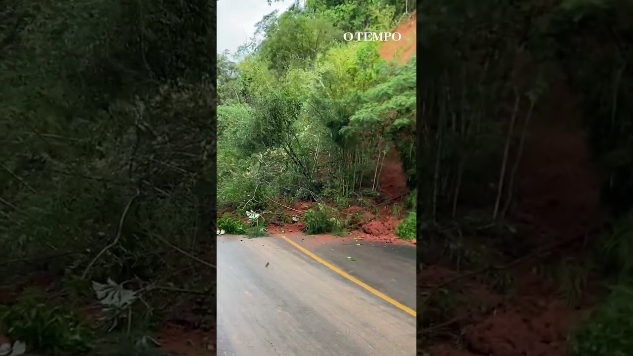 Barranco desaba durante trajeto de morador em Juiz de Fora