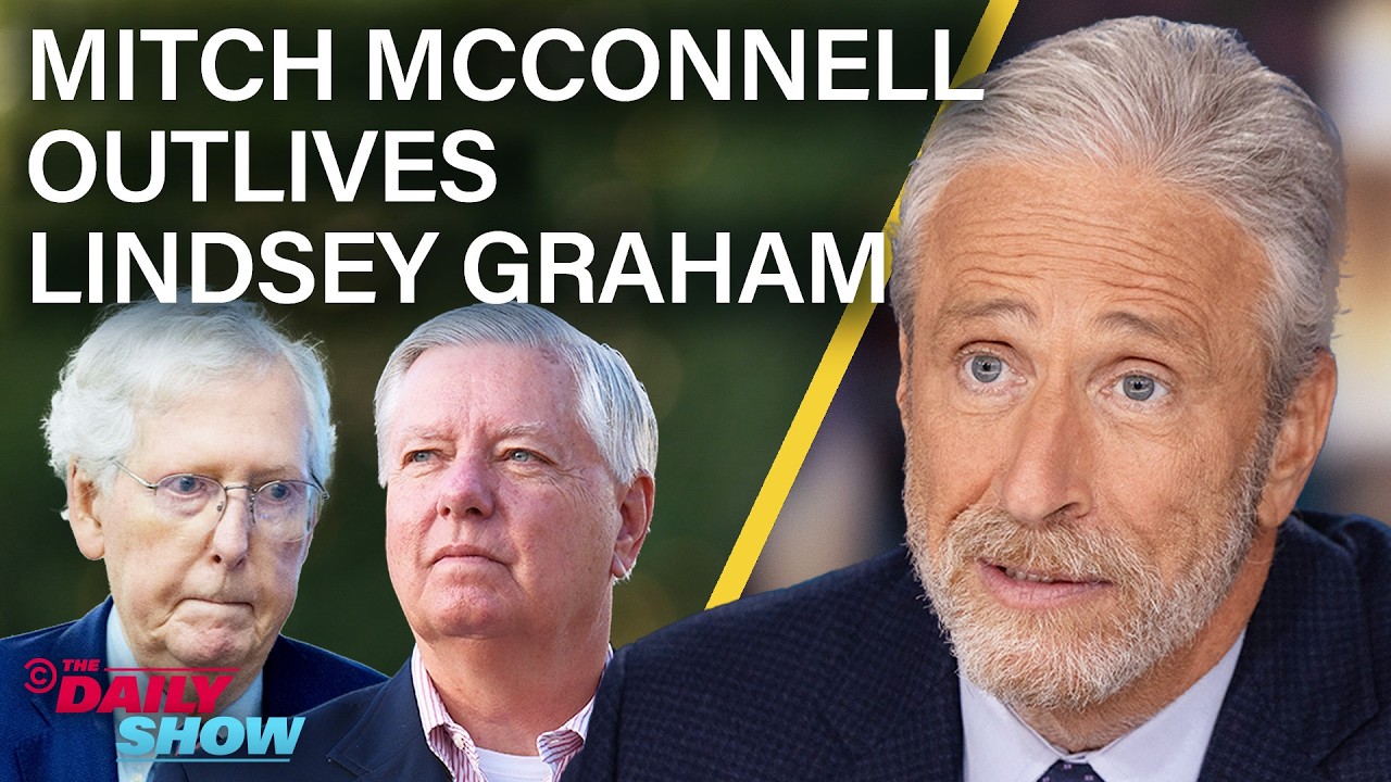 Jon Stewart on Lindsey Graham's Death & America's Geriatric Political Class | The Daily Show