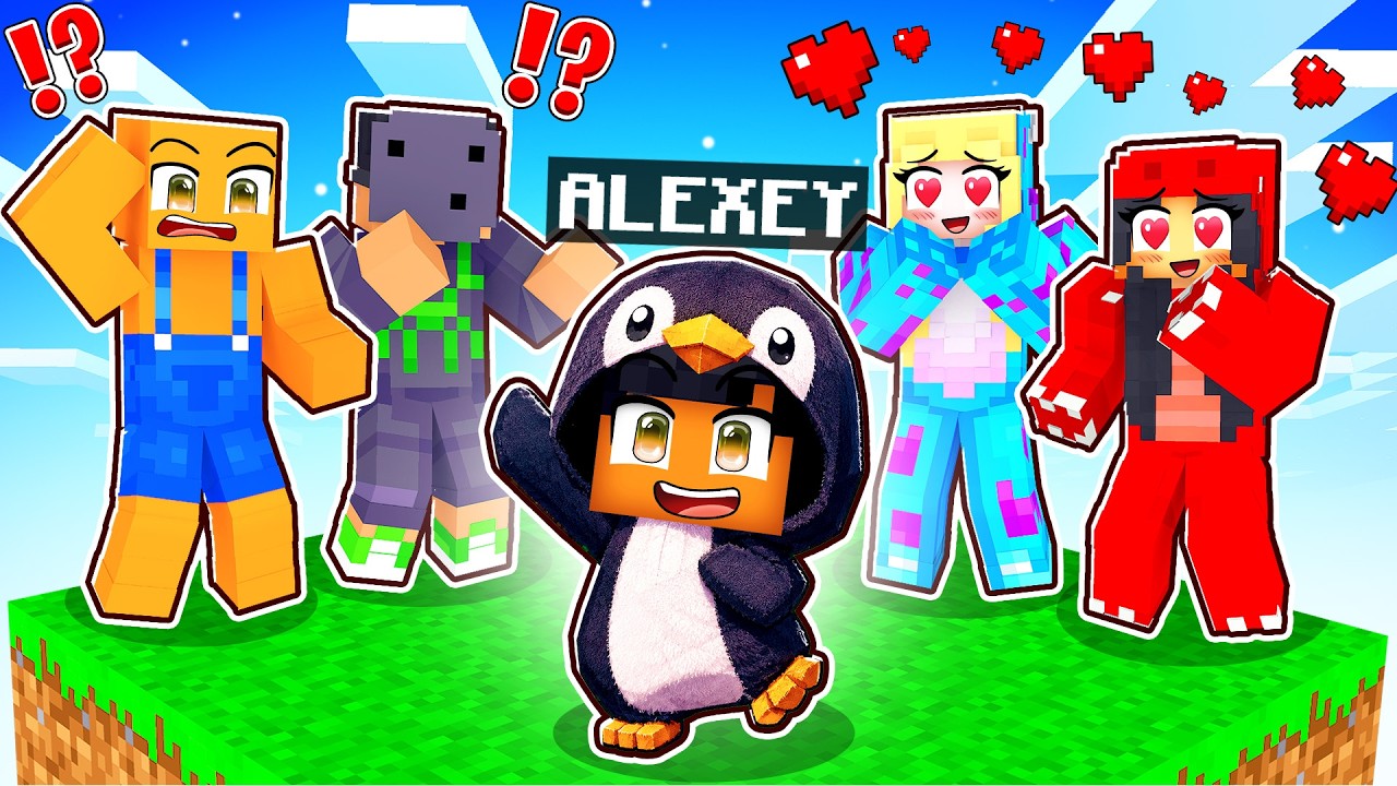 Eu me transformei em um PINGUIM BEBÊ Gugugaga no Minecraft