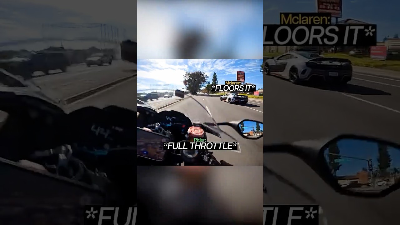 S1000RR Races Against 1500HP Mclaren😳
