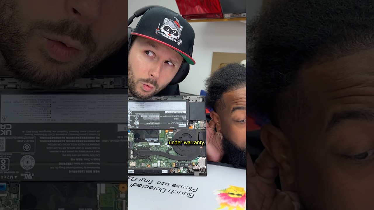 Fixing a broken laptop fan #tech #technology #shorts #pc