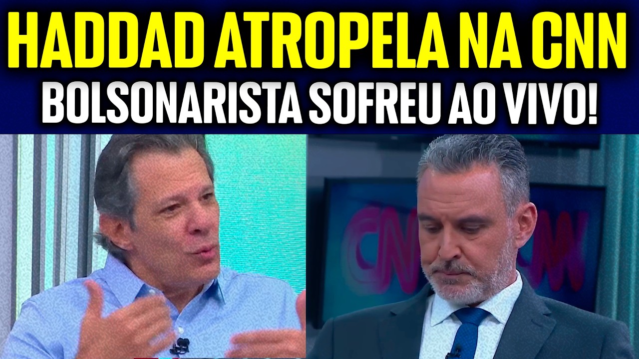FICOU FEIO NA CNN: HADDAD ENTERRA BOLSONARO E DEIXA JORNALISTA BOLSOMINION COM A CARA NO CHÃO!