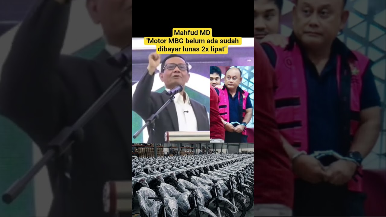 Mahfud MD:Motor MBG blm ada sdh dibayr 2x lipat #shorts #mahfudmd #dadanhindayana #mbg #beritaviral