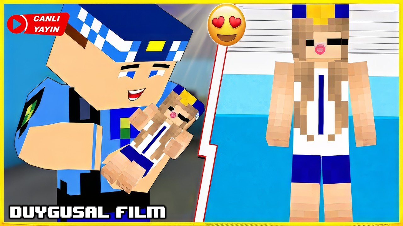 MİNECRAFT Kerem Komiser ZENGİN FAKİR FİLMİ! Bebeği Oldu😱 -  Zengin Fakir Hayatı!