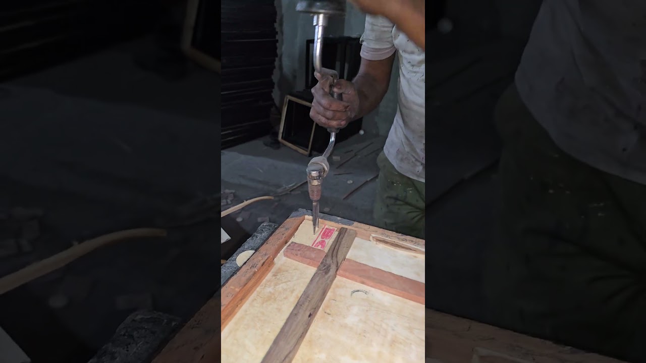 Carrom Board Making / Pocket Cutting #asmr #woodworking #making #makingvideos #carrom #carromboard
