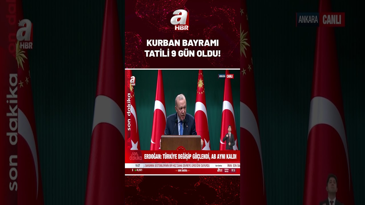 Kurban Bayramı Tatili 9 Gün Oldu! #shorts